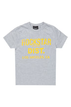Boys Koen Grey/Yellow Graphic T-Shirt