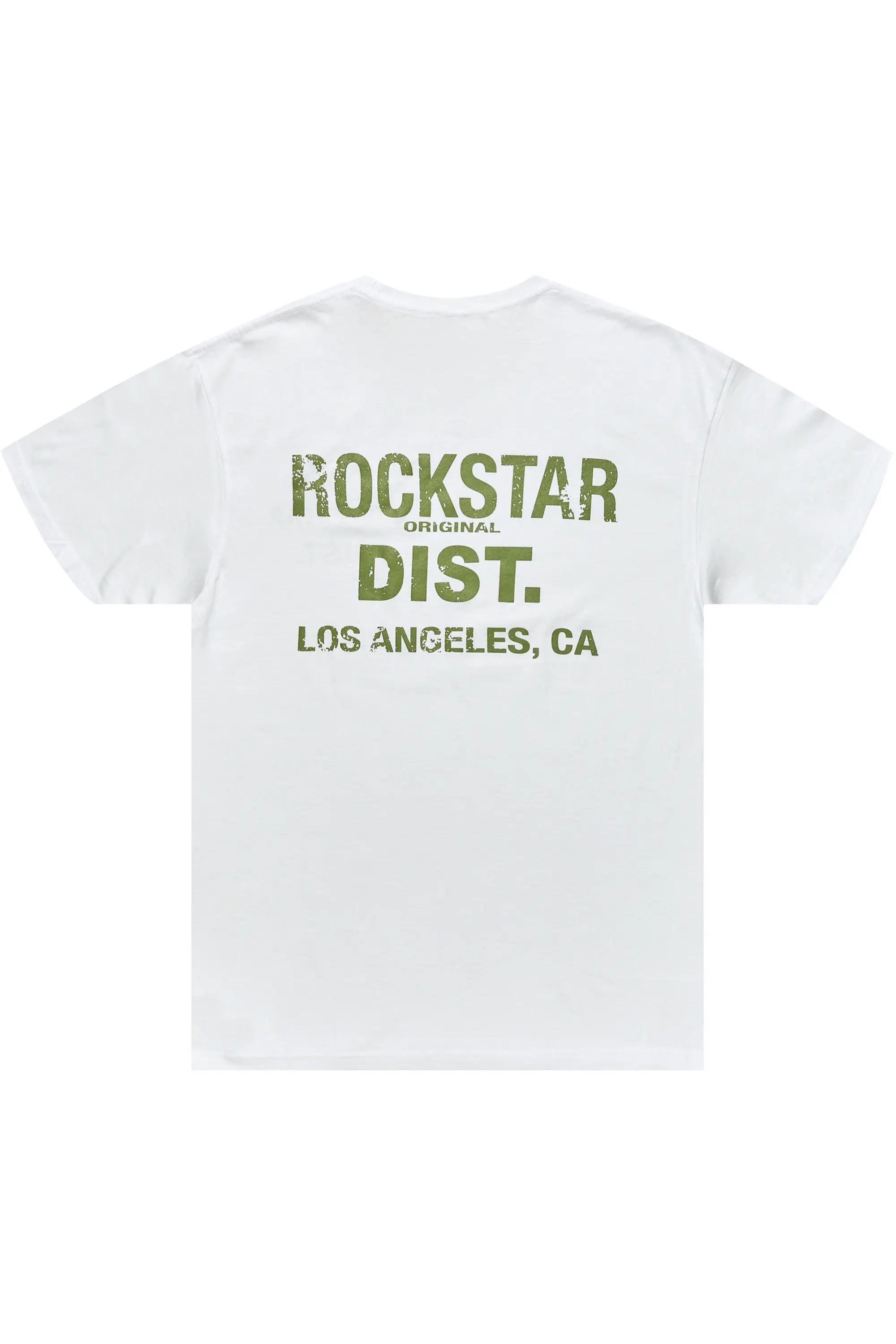 Dalasia White/Green Oversized Tee