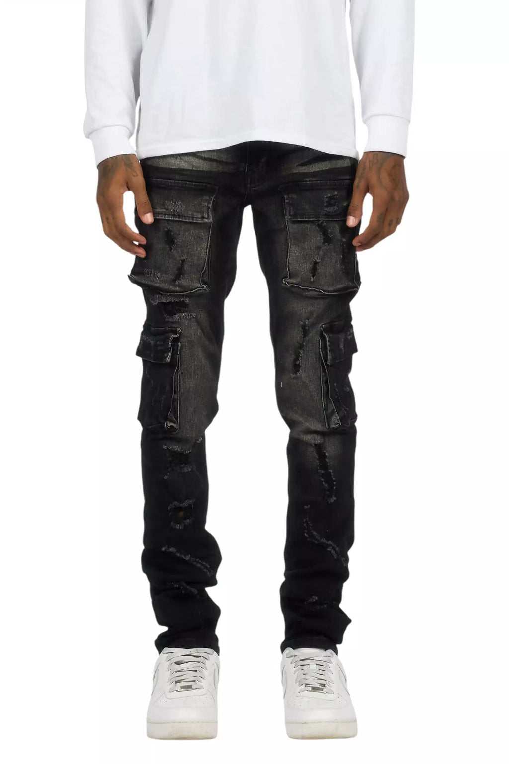 Kap Dark Grey Cargo Jean