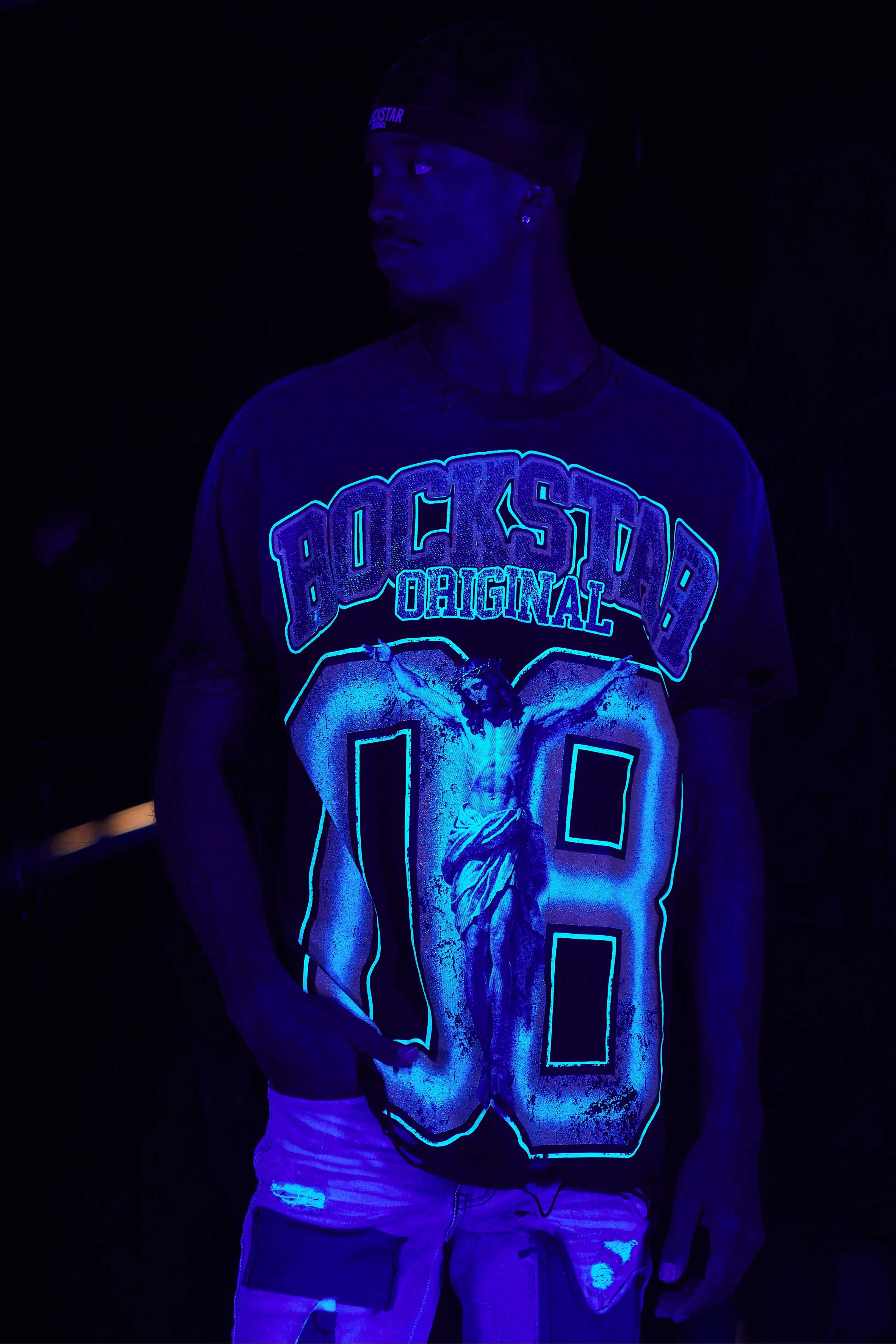 Fields Black/Yellow Oversized Graphic T-Shirt