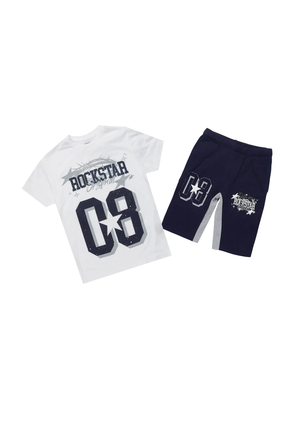 Boys Allstar White/Navy T-Shirt Short Set