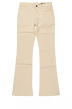 Boys Dag Beige Stacked Flare Jean