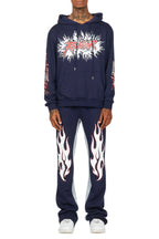 Tidus Navy Hoodie Baggy Fit Pant Track Set