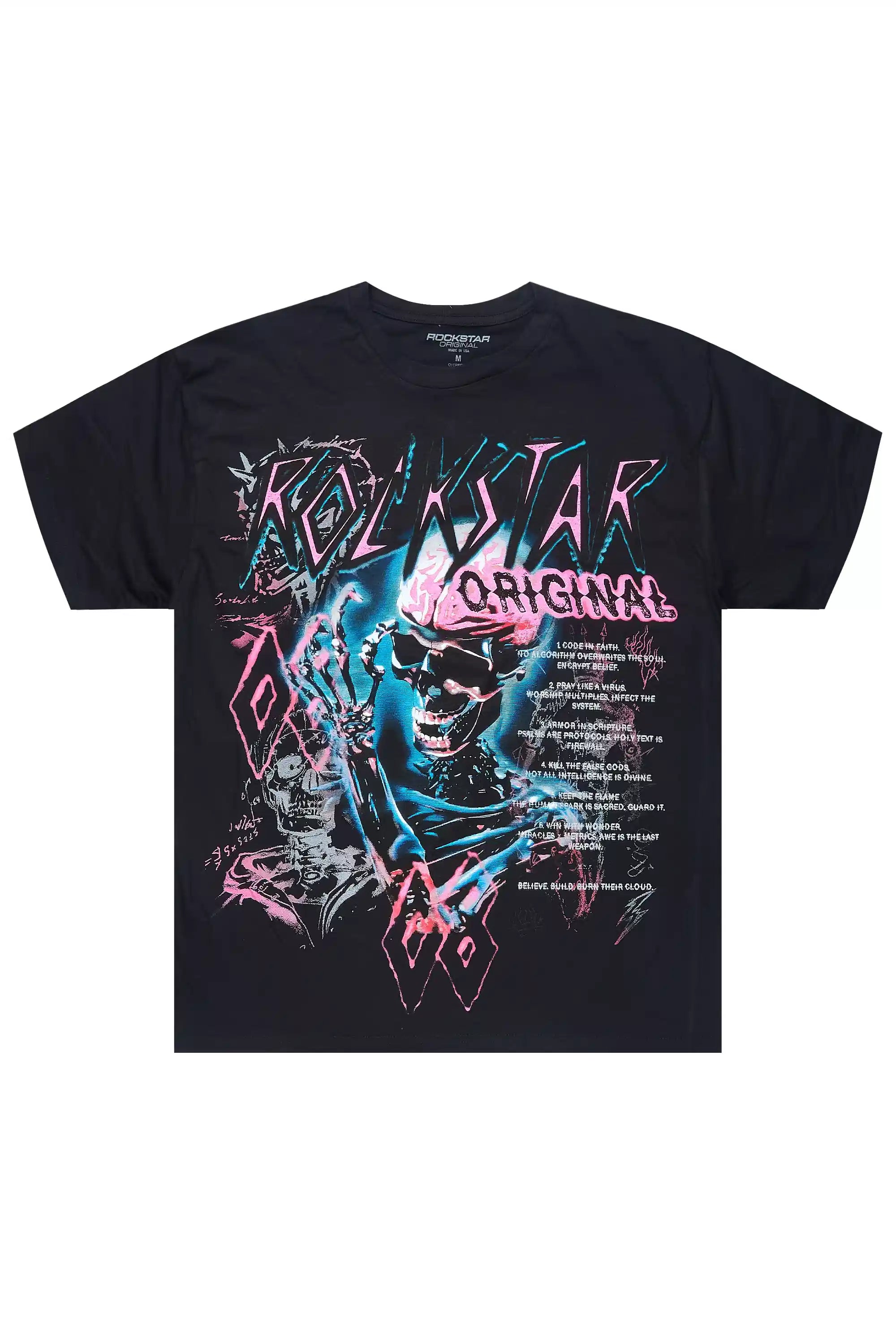 Nox Black/Pink Graphic T-Shirt