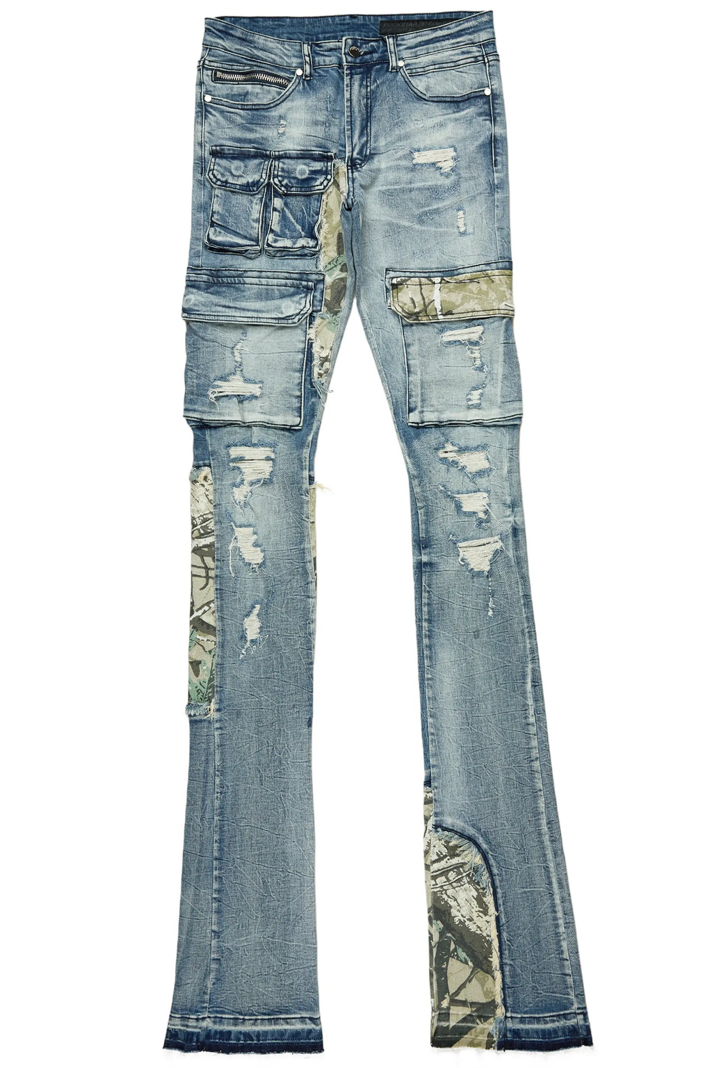Zeta Blue Super Stacked Flare Jean