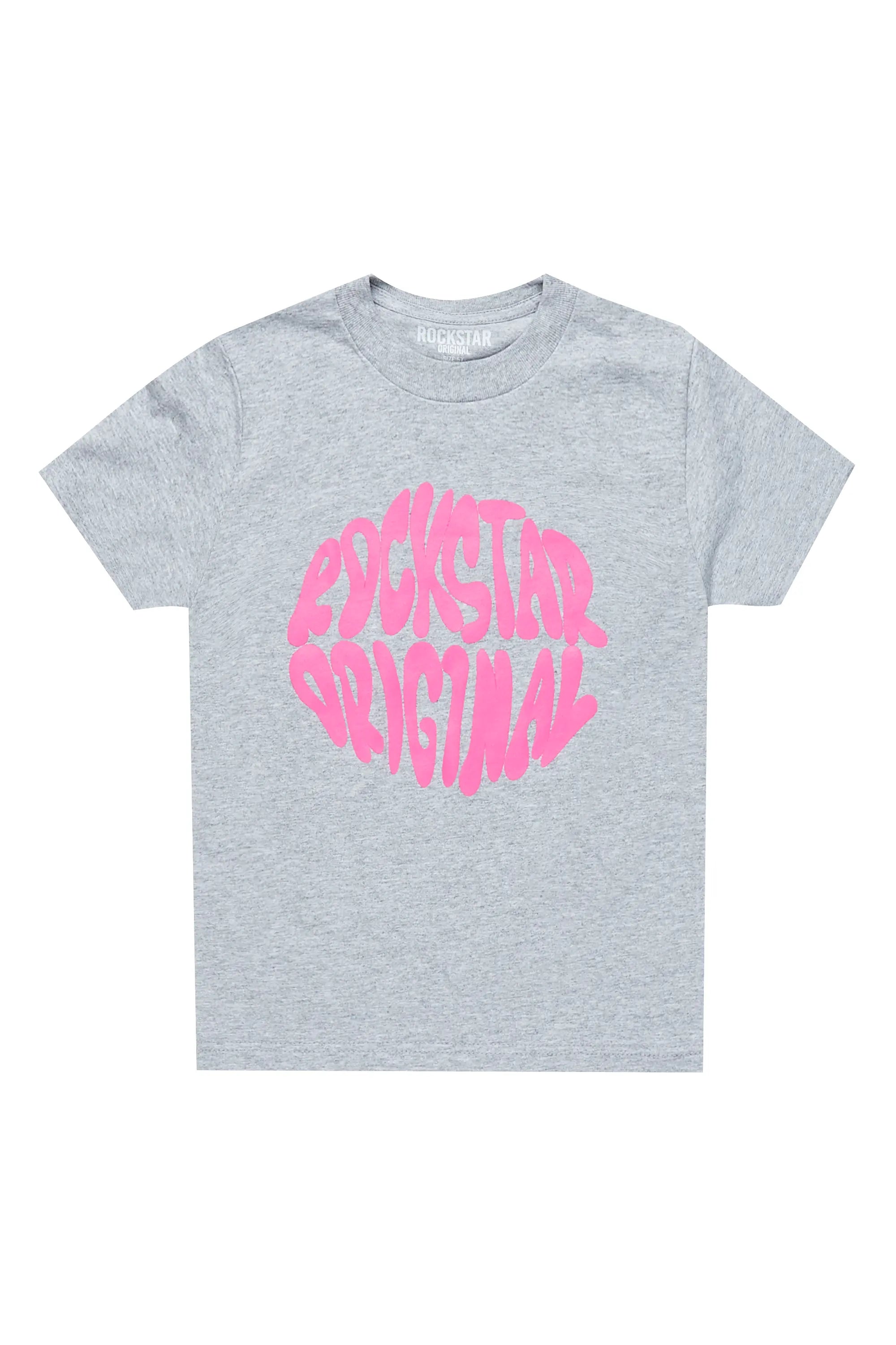 Girls Beena Grey Graphic T-Shirt