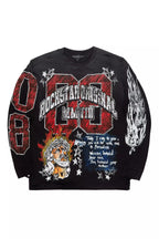 Jesus Crayon Black Long Sleeve Graphic T-Shirt