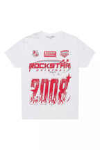 Boys Amos White/Red Graphic T-Shirt