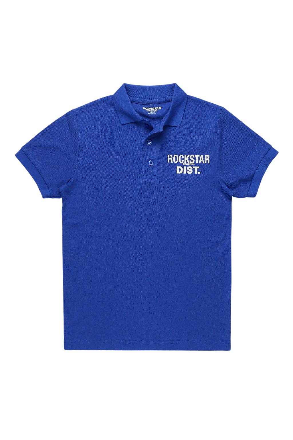 Boys Art Dist Royal Blue Polo