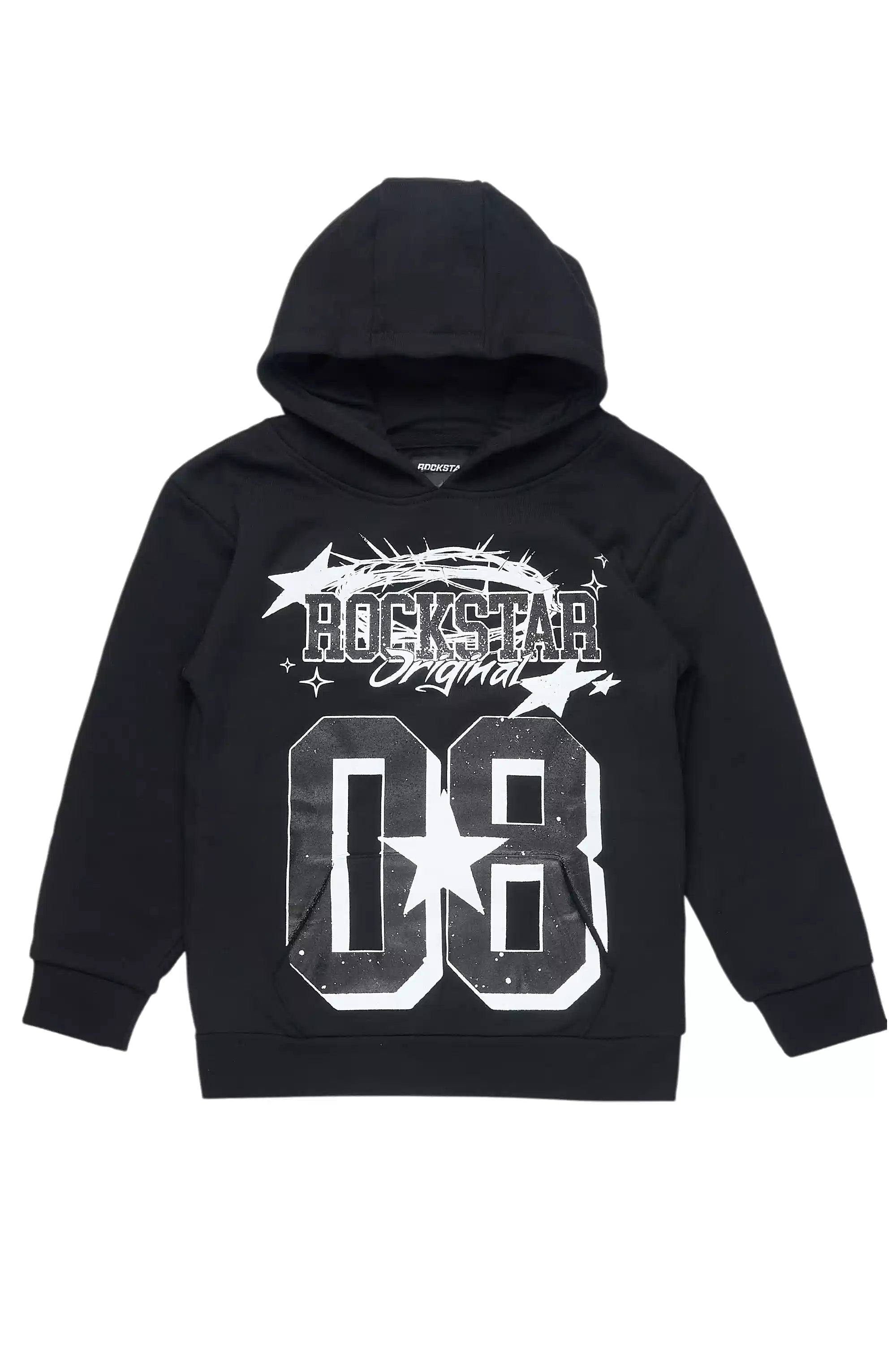 Boys Allstar Black/White Graphic Hoodie