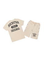Boys Lex Beige T-Shirt/Short Set