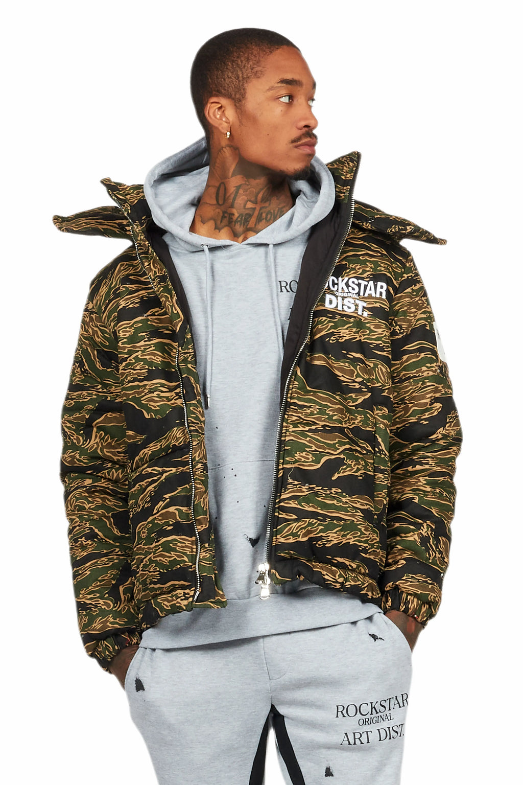 Bevis Camo Puffer Jacket