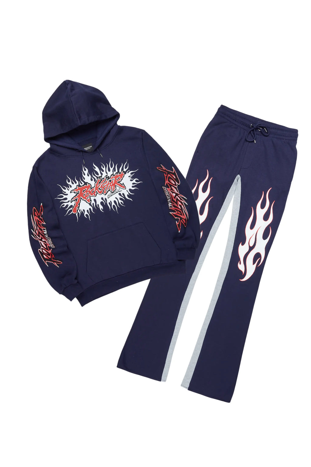 Tidus Navy Hoodie Baggy Fit Pant Track Set