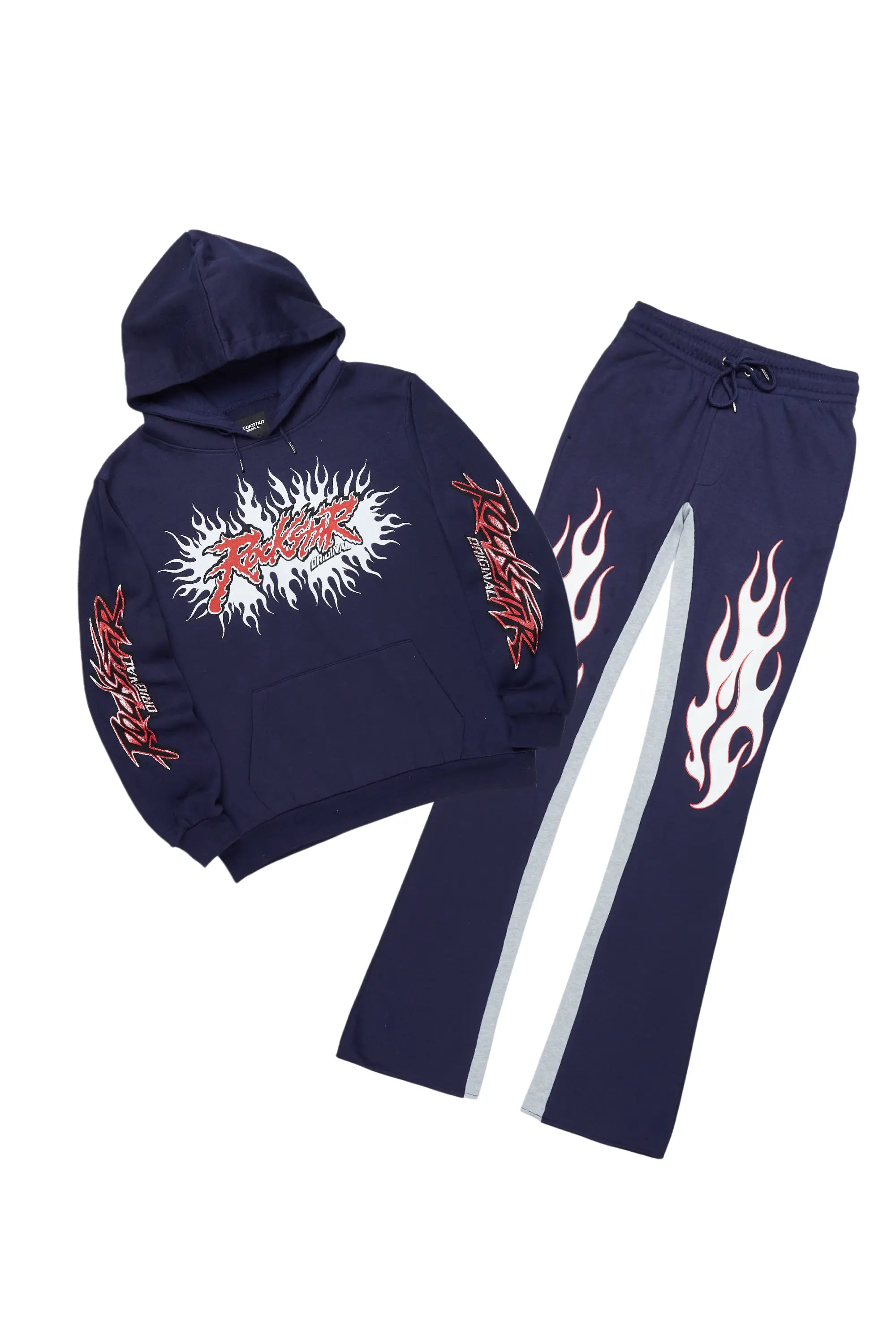 Tidus Navy Hoodie Baggy Fit Pant Track Set