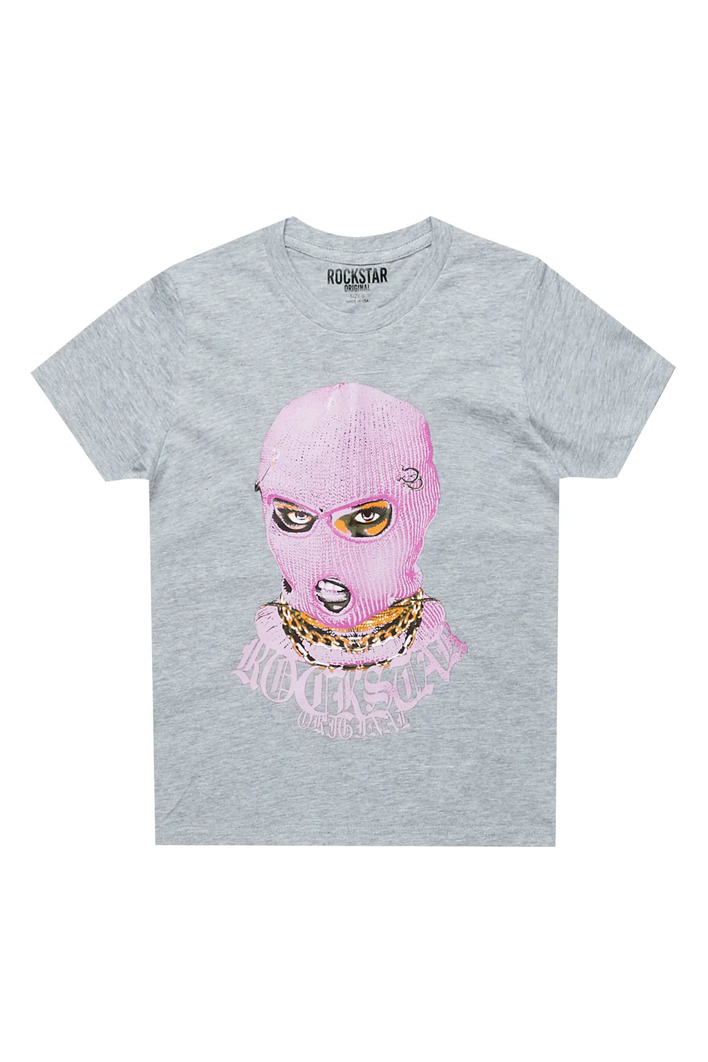 Girls Mura Heather Grey Graphic T-Shirt