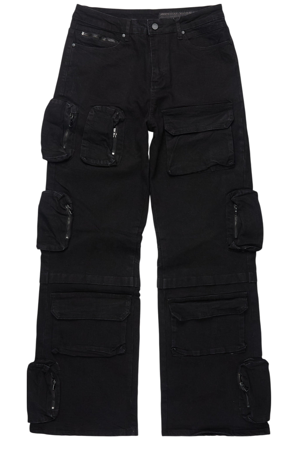 Pocketeer Black Baggy Cargo Fit Jean