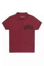 Boys Pete Burgundy/Black Polo