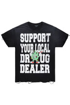 Tarl Black Oversized Graphic T-Shirt