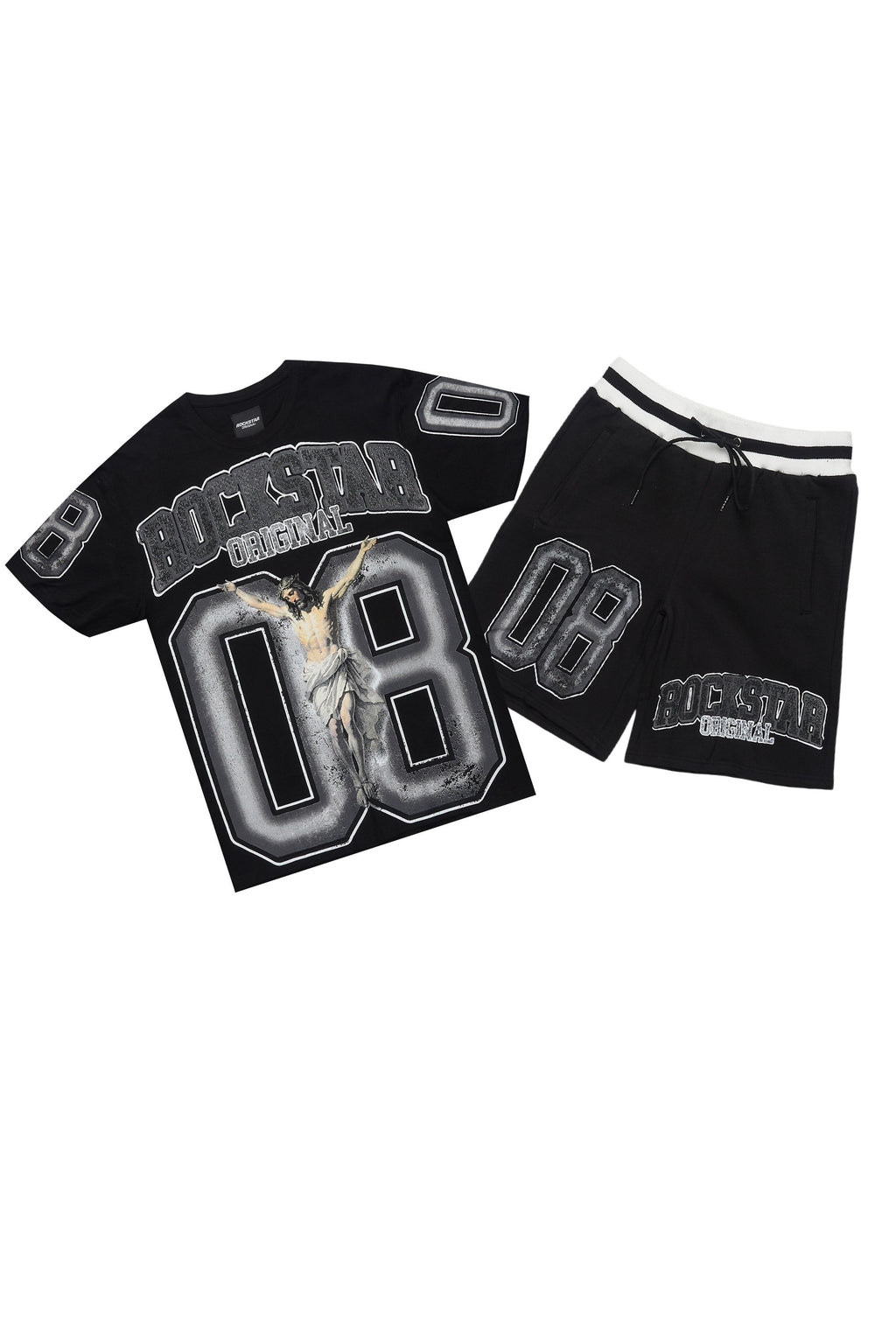 Fields Black/Grey T-Shirt Short Set