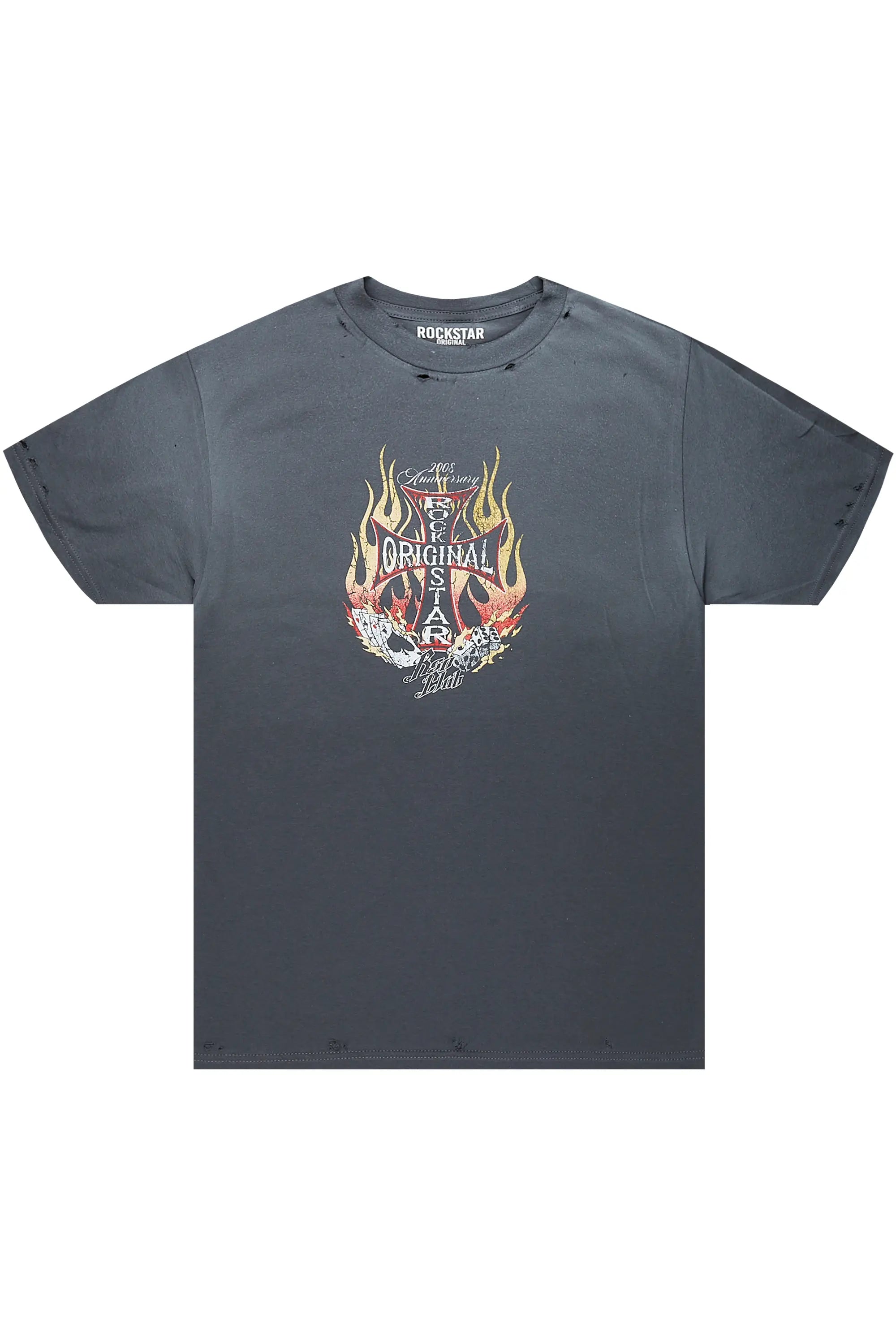 Psy Charcoal Graphic T-Shirt