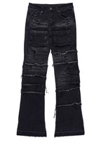 Boys Folant Dark Grey Stacked Flare Jean