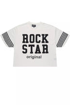 Rulik White Boxy Crop T-Shirt