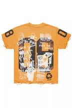 Grill Orange Graphic Oversized T-Shirt