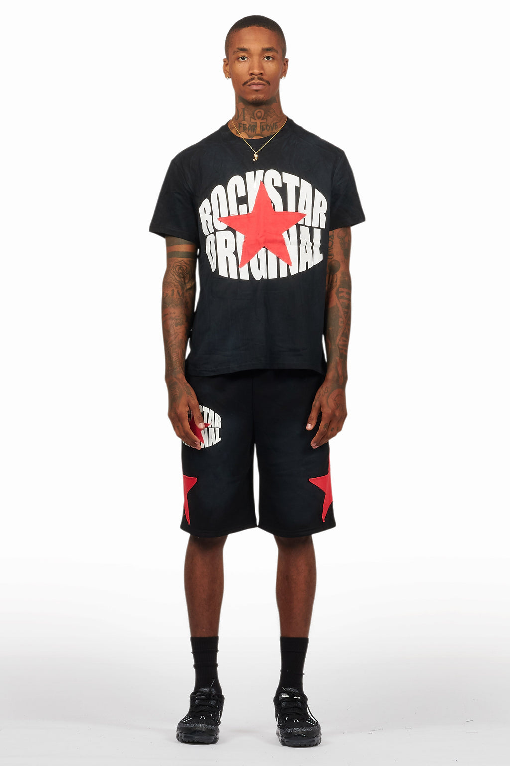 Sarge Vintage Black T-Shirt/Short Set