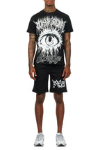 All Seeing Eyes Black Short Set