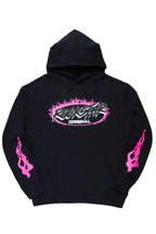 Draven Black/Pink Graphic Hoodie