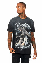 Irwin Black Oversized Graphic T-Shirt