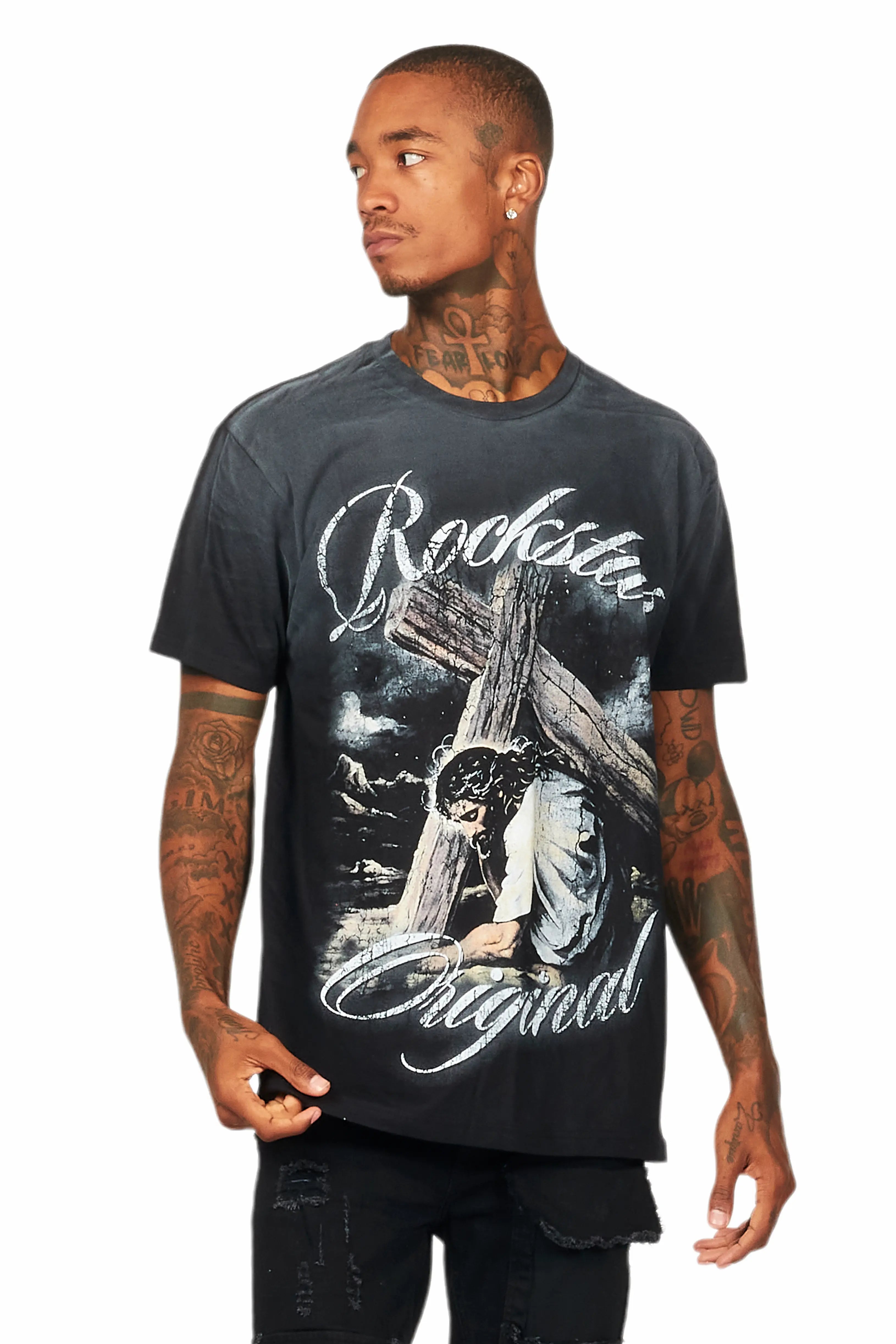 Irwin Black Oversized Graphic T-Shirt