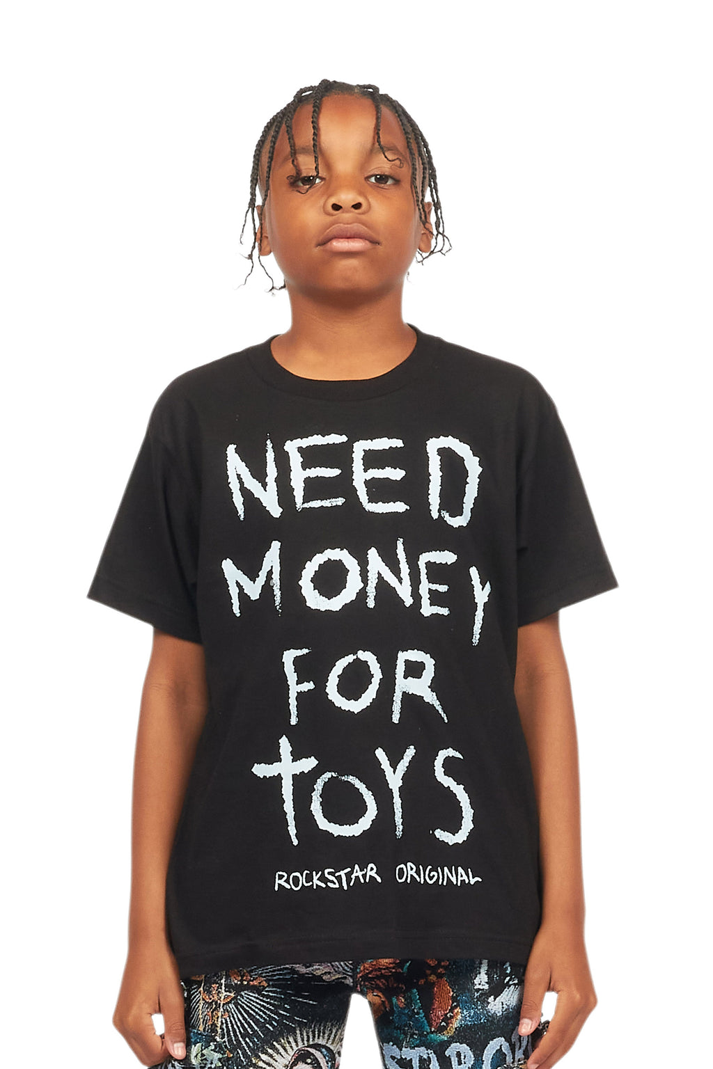 Boys M4Toys Black Graphic T-Shirt