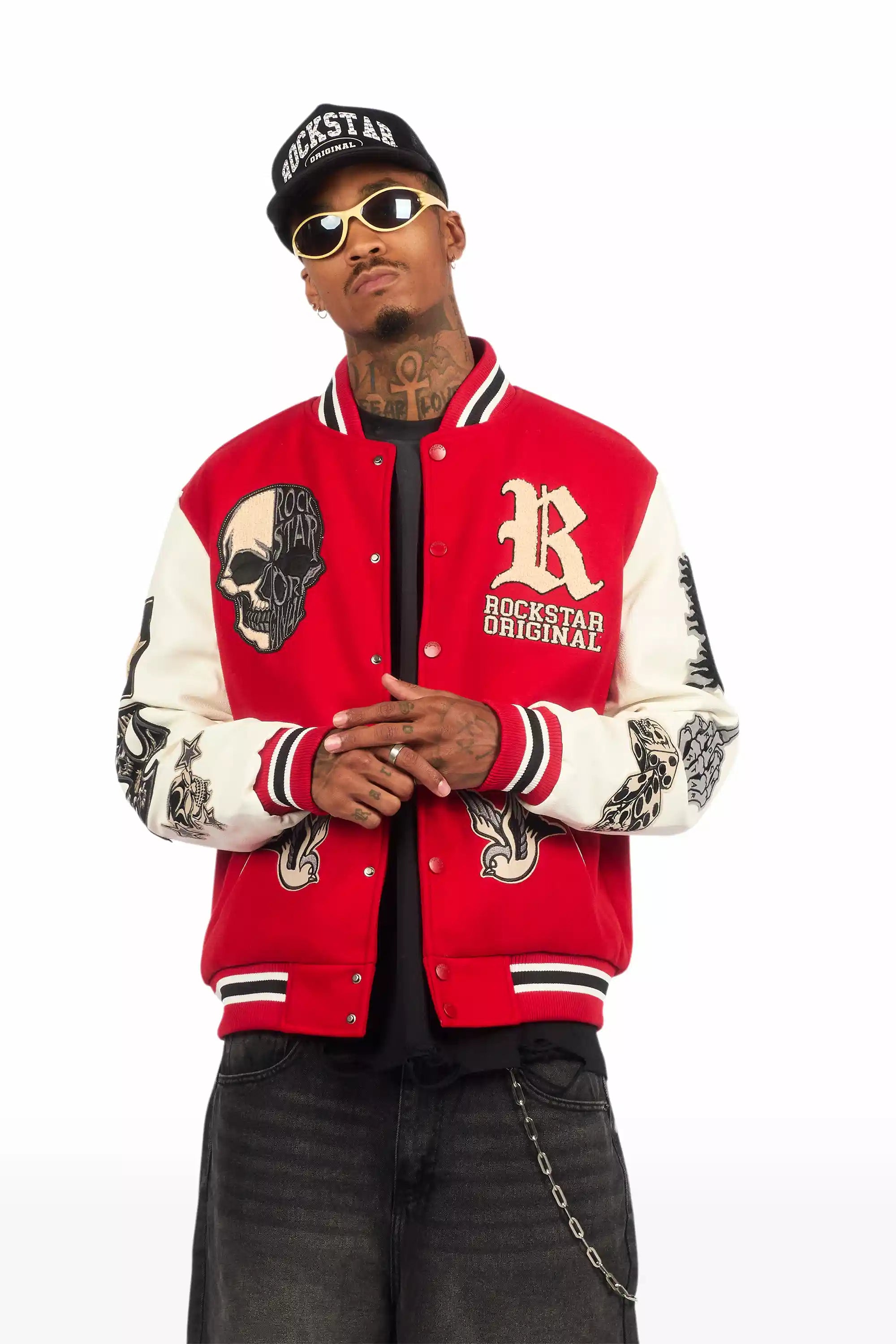 Vidar Red Varsity Jacket