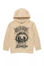 Boys All Seeing Eyes Beige/Black Graphic Hoodie