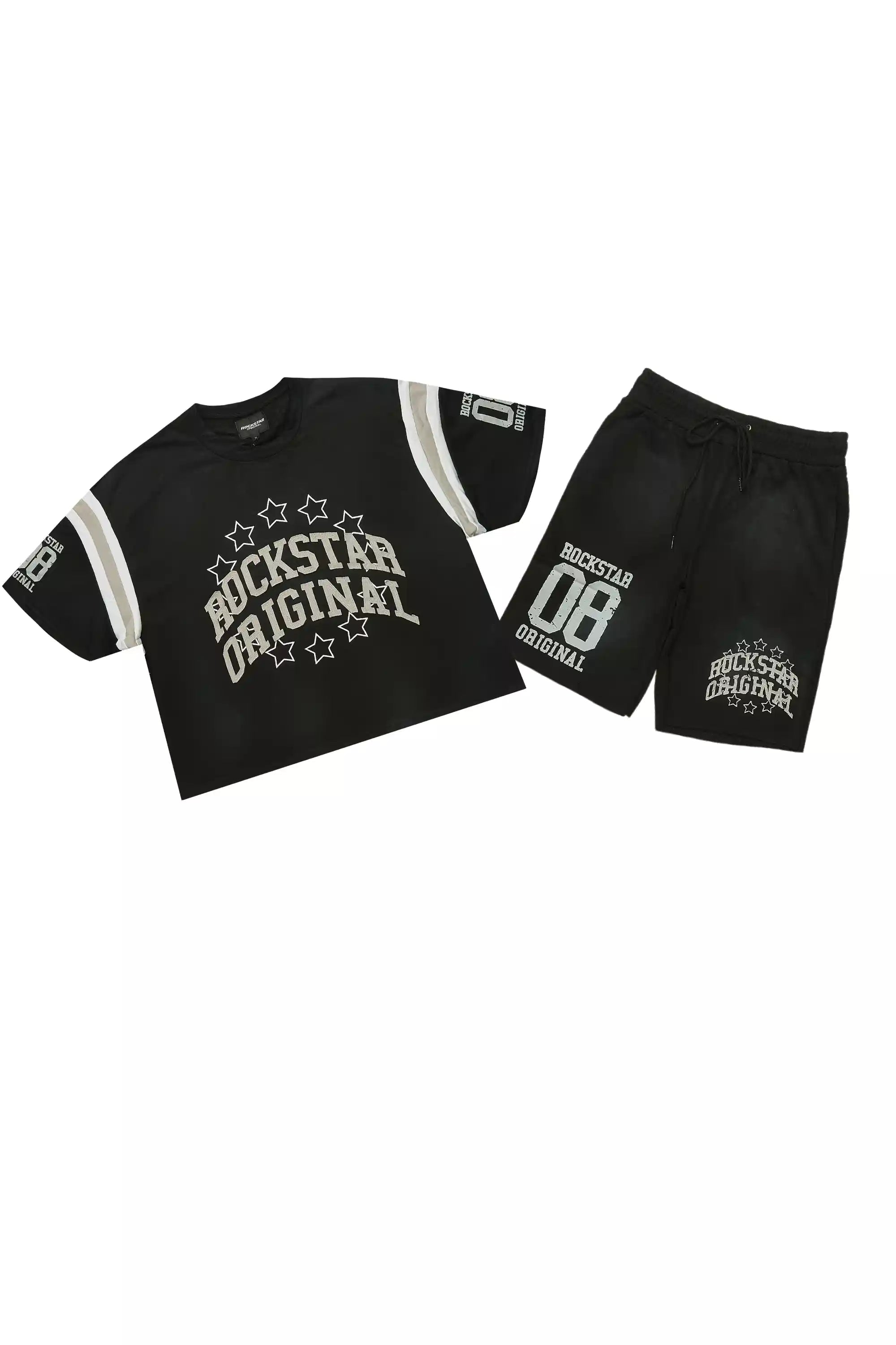 Boe Black T-Shirt/Short Set