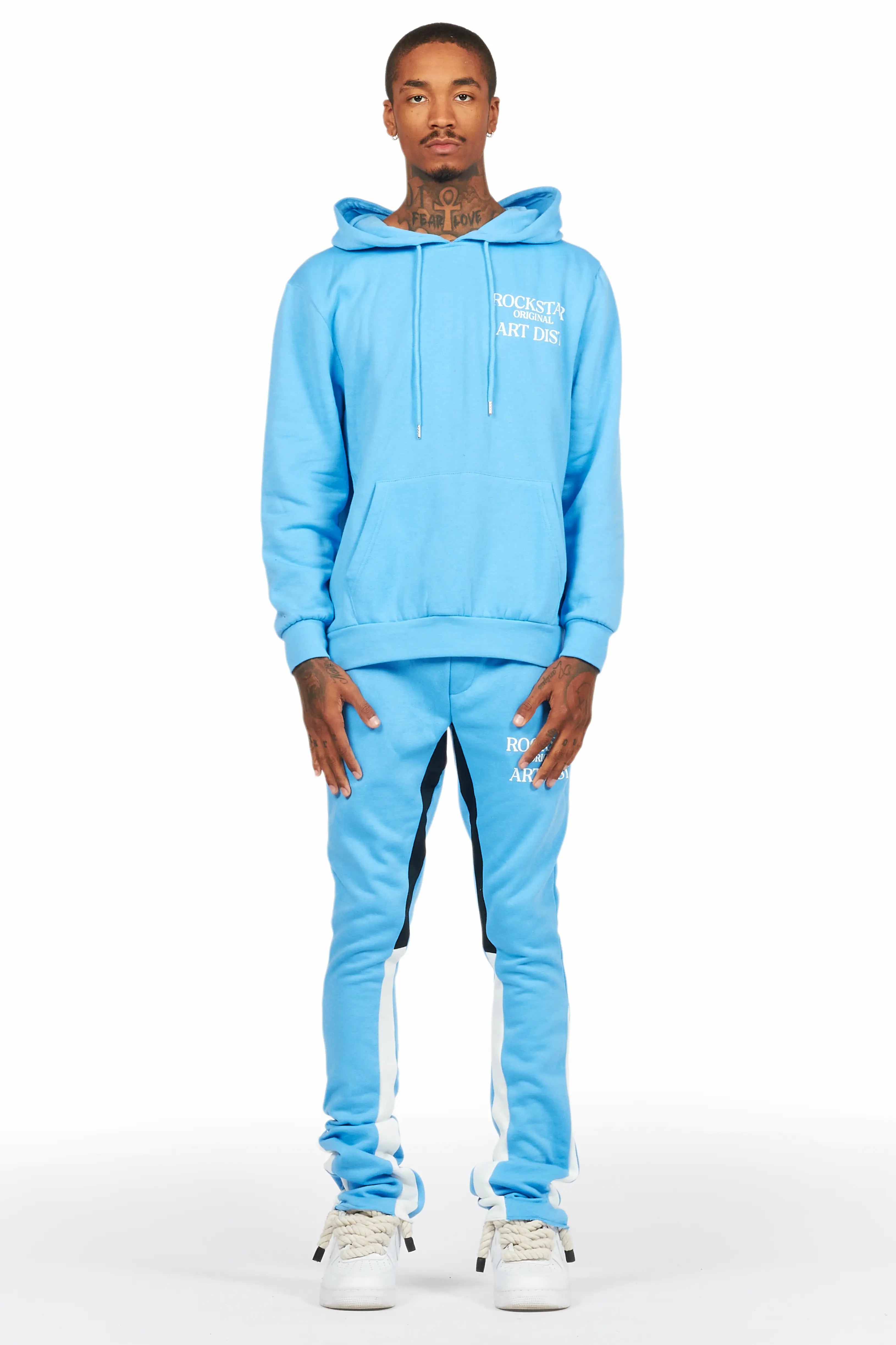 Briggs Blue Hoodie/Stacked Flare Track Set