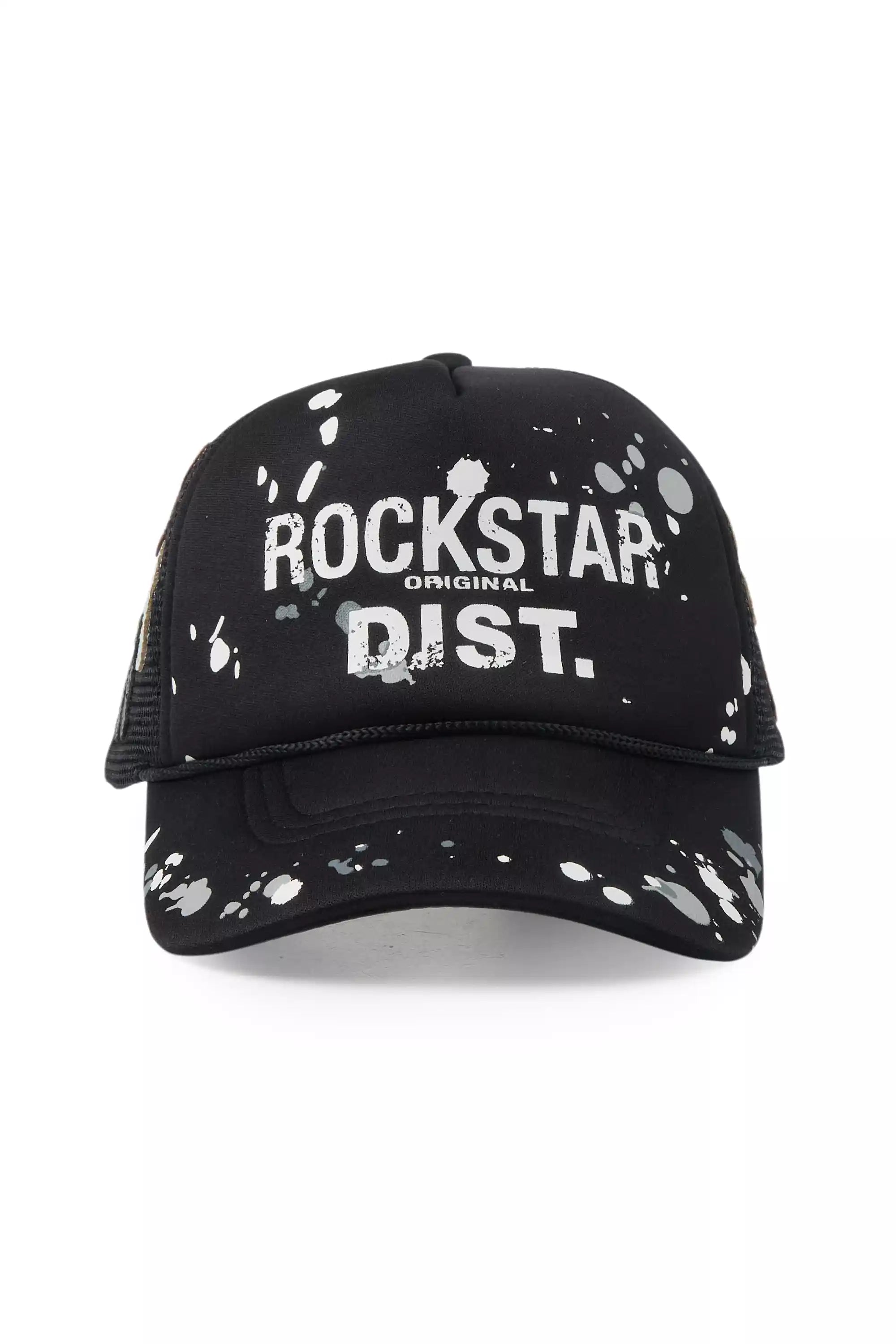 Platon Black Graphic Trucker Hat