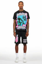 Amari Black Short Set