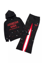Scottie Black/Red Hoodie/Baggy Track Pant Set
