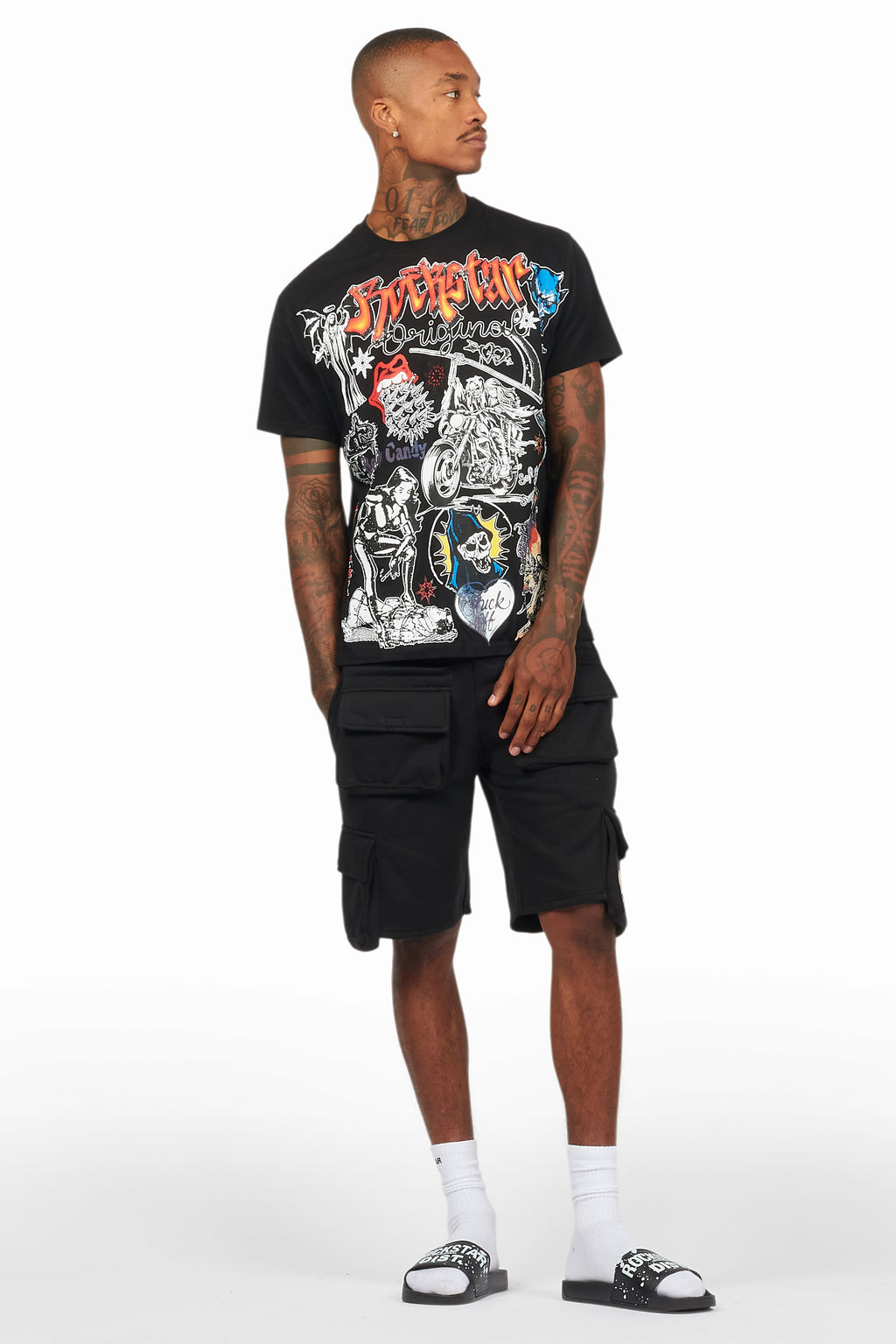 Shoota Black/Red Short Set