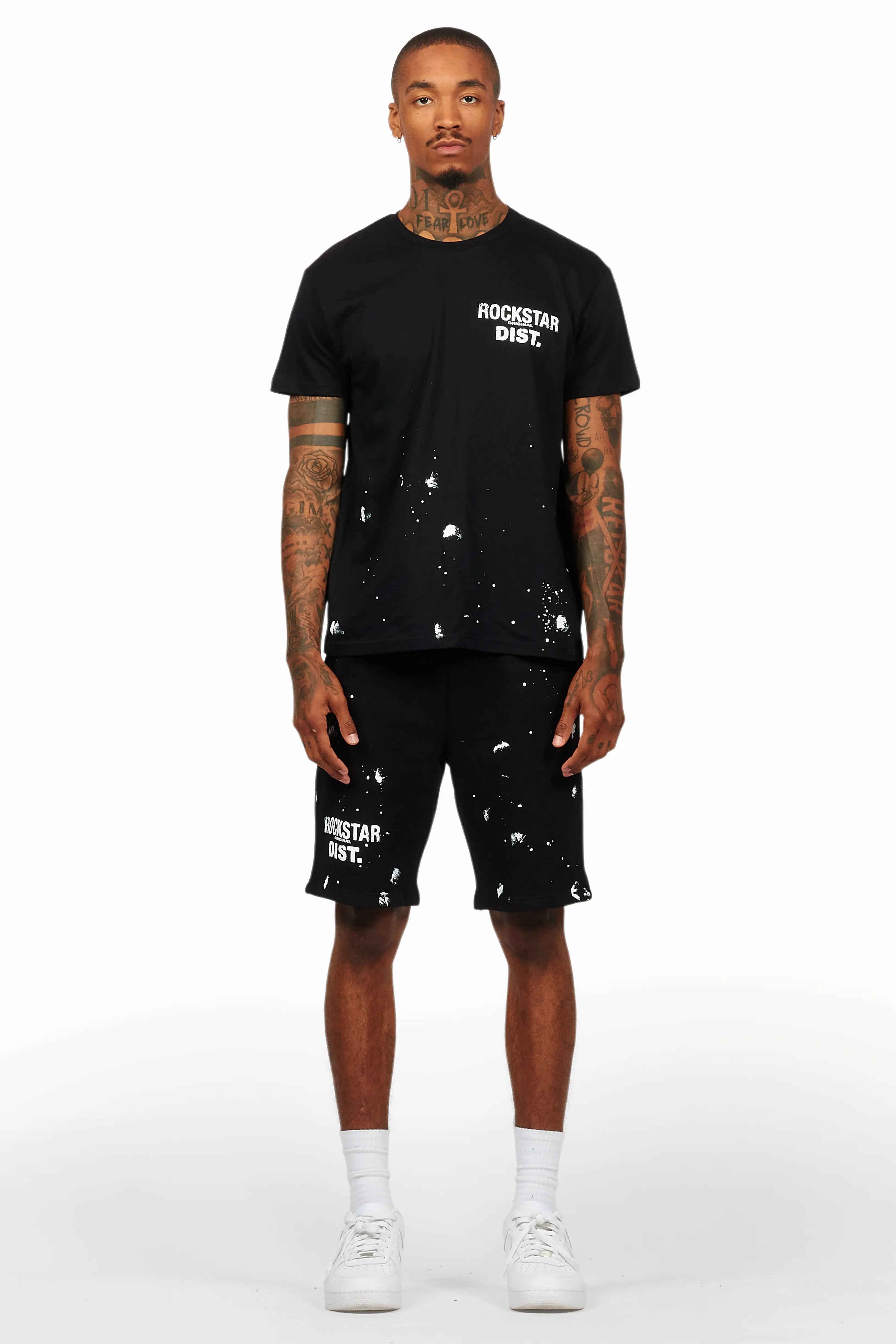 Raffer Black T-Shirt/Short Set