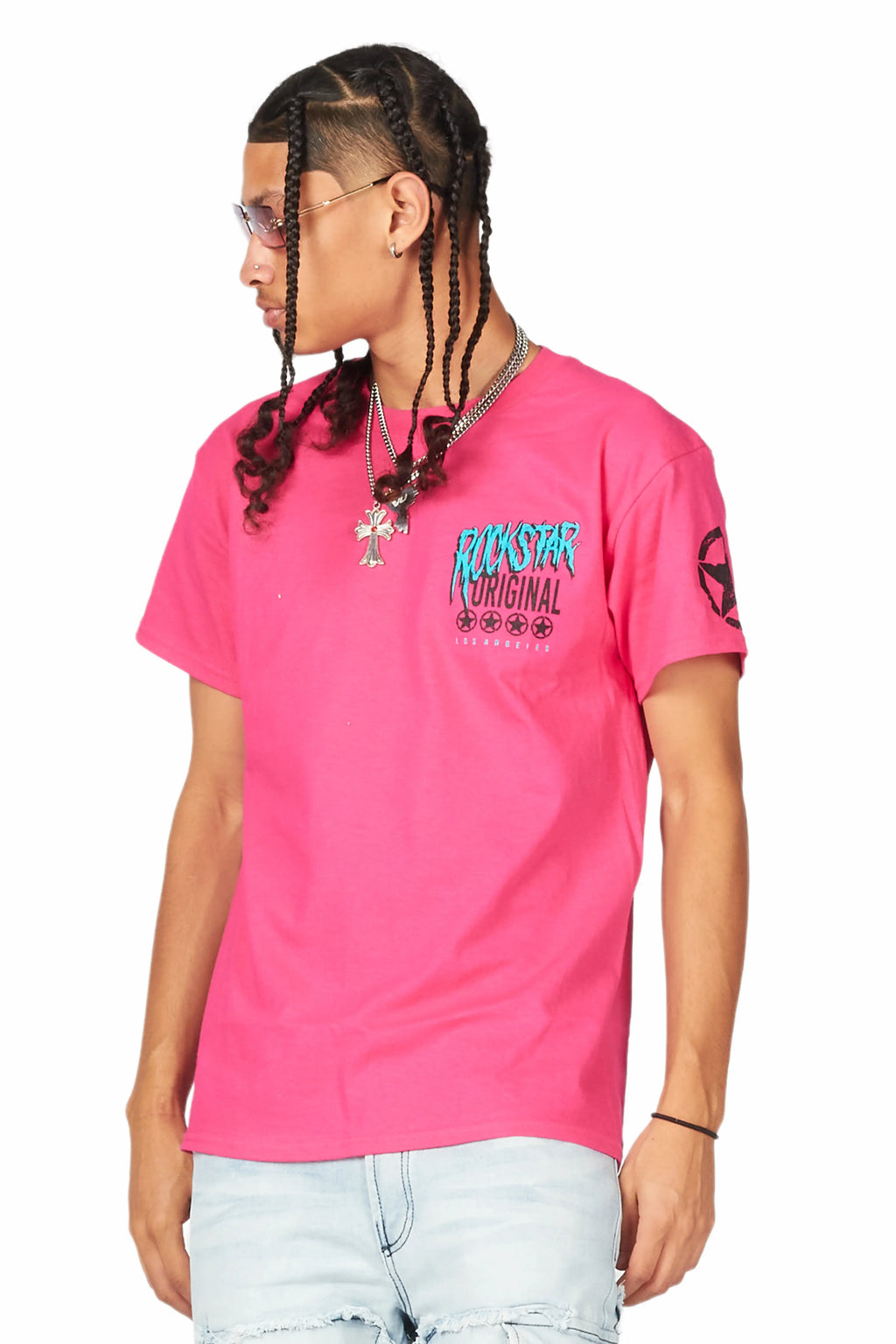 Wizzurd Fuchsia Graphic T-Shirt