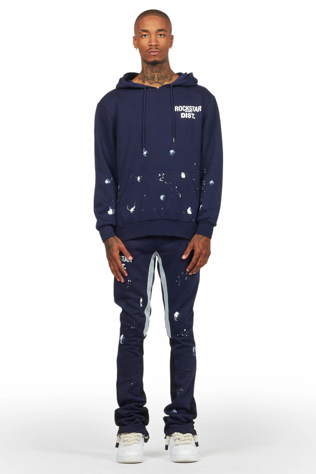 Raffer Navy Hoodie Flare Trackset