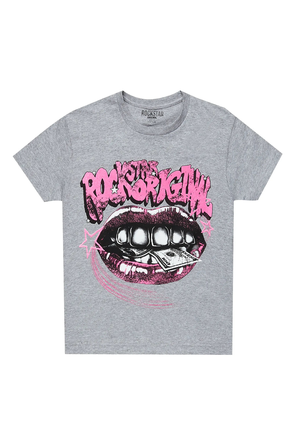 Girls Rosie Grey Graphic T-Shirt