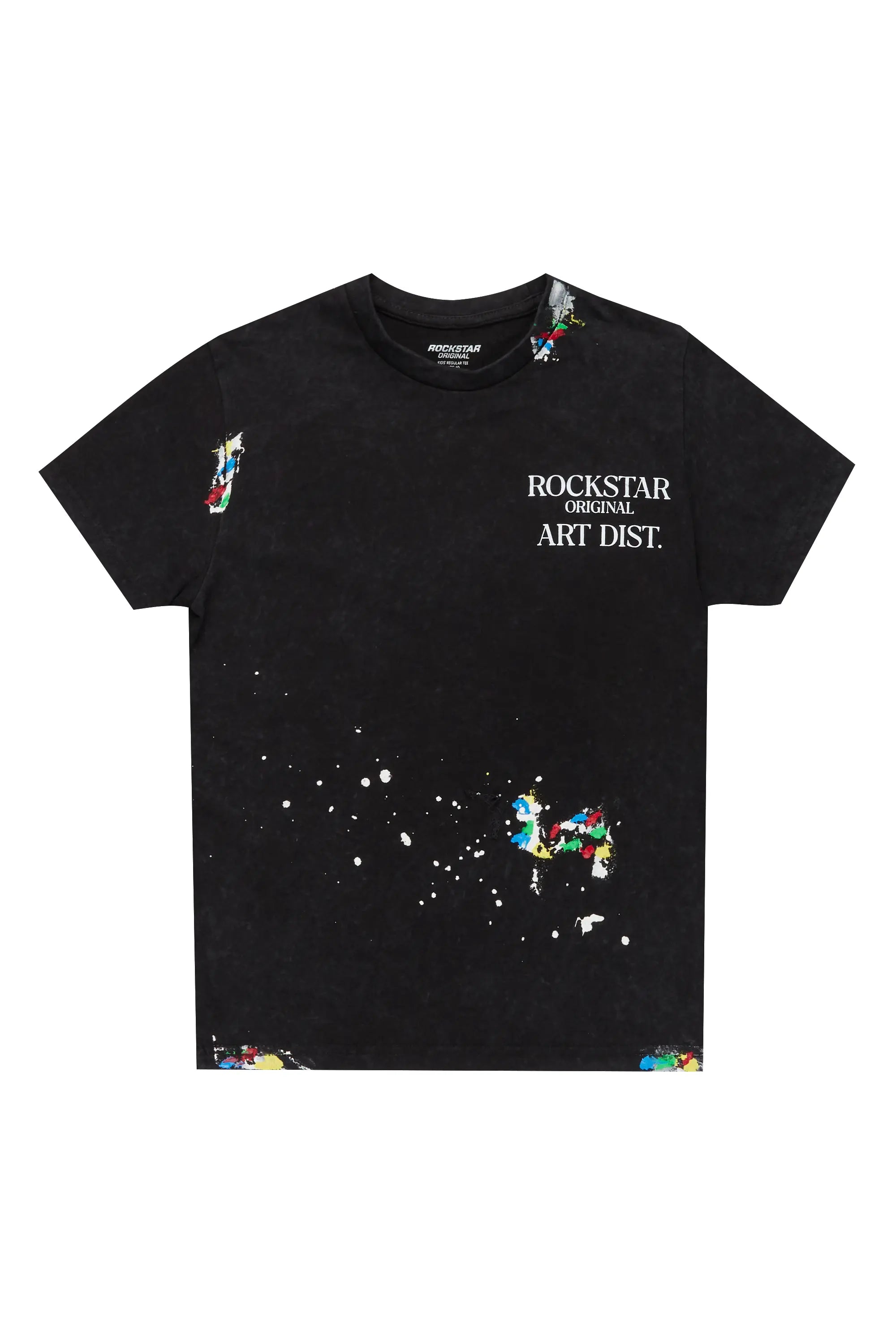 Boys Palmer Vintage Black Graphic T-Shirt