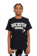 Boys Pluton Black/White Graphic T-Shirt