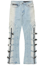 Attila Light Blue Stacked Flare Jean