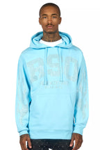 Merek Baby Blue/Silver Rhinestone Graphic Hoodie