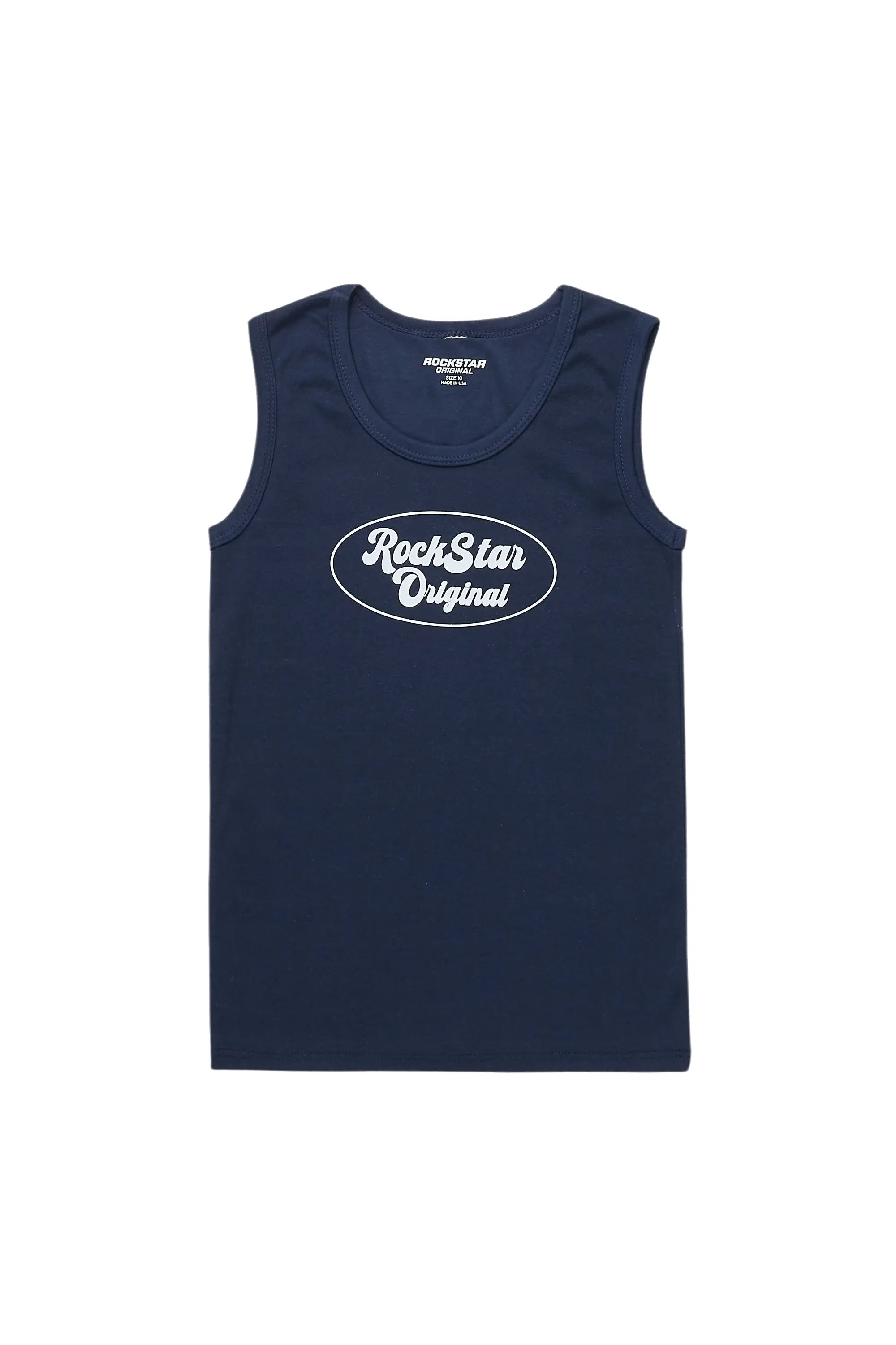 Girls Noir Navy Tank Top